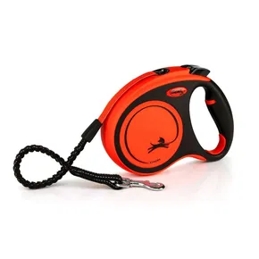 Flexi Xtreme M Gürtel 5 m, max. 35 kg, schwarz/orange